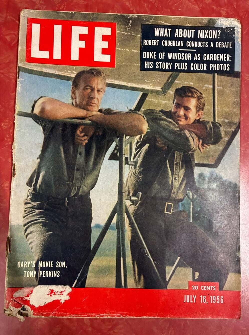 Life Magazine July 16 1956 Tony Perkins Gary's Movie Son